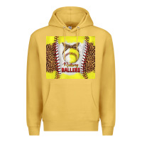 Antique Gold raising ballers with baseball and softball leopard tumbler tbs Premium Hoodie - TumblerDesignByShophia