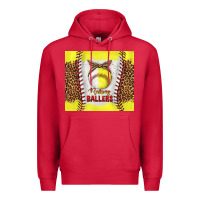 Cardinal raising ballers with baseball and softball leopard tumbler tbs Premium Hoodie - TumblerDesignByShophia