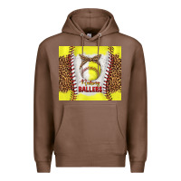 Chestnut raising ballers with baseball and softball leopard tumbler tbs Premium Hoodie - TumblerDesignByShophia