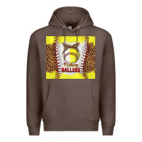 Coffee raising ballers with baseball and softball leopard tumbler tbs Premium Hoodie - TumblerDesignByShophia