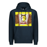 Navy raising ballers with baseball and softball leopard tumbler tbs Premium Hoodie - TumblerDesignByShophia