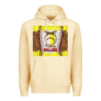 Pina Colada raising ballers with baseball and softball leopard tumbler tbs Premium Hoodie - TumblerDesignByShophia