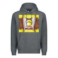 Rock raising ballers with baseball and softball leopard tumbler tbs Premium Hoodie - TumblerDesignByShophia