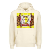 Sandshell raising ballers with baseball and softball leopard tumbler tbs Premium Hoodie - TumblerDesignByShophia