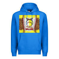 True Royal raising ballers with baseball and softball leopard tumbler tbs Premium Hoodie - TumblerDesignByShophia