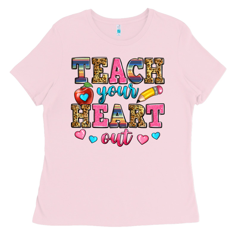 Teach Your Heart Out Ladies Tee by Zillion Design Studio | Teevron