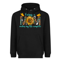 Black Being a Mom Makes My Life Complete Heavyweight Hoodie - texasbilliewilder
