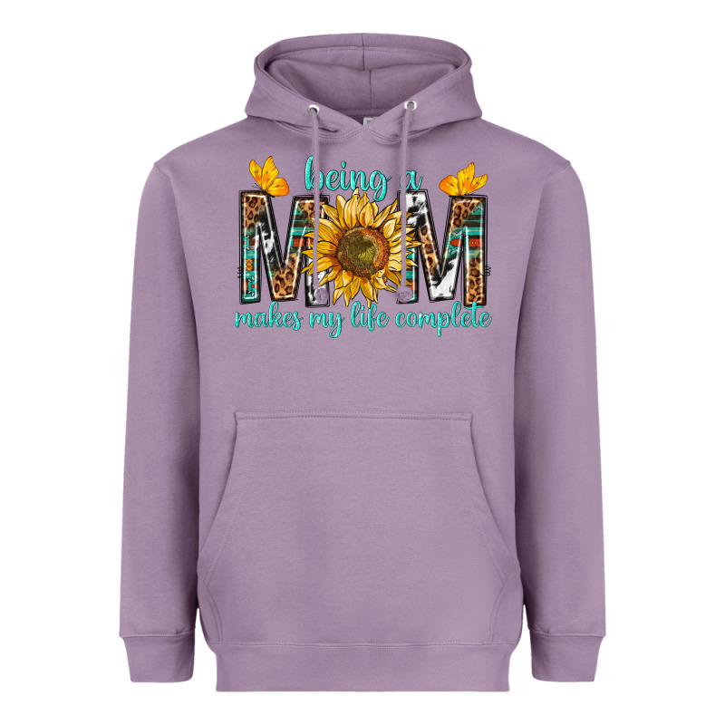 Being A Mom Makes My Life Complete Heavyweight Hoodie by texasbilliewilder | Teevron