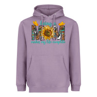 Lavender Being a Mom Makes My Life Complete Heavyweight Hoodie - texasbilliewilder
