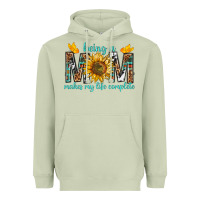 Matcha Being a Mom Makes My Life Complete Heavyweight Hoodie - texasbilliewilder