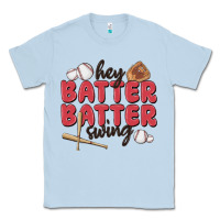 Dusty Blue hey batter batter swing Classic Tee - MaliasSmallBusiness