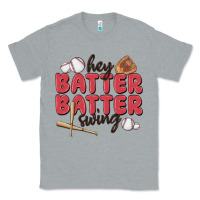 Heather Grey hey batter batter swing Classic Tee - MaliasSmallBusiness