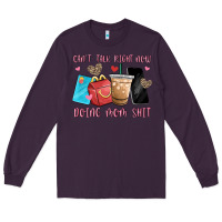 Plum can't talk right now doing mom shit Long Sleeve Tee - MaliasSmallBusiness