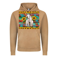 Vintage Camel goats mom and baby sunflowers gemstones serape leopard glitter wooden Vintage Hoodie - Artiststas