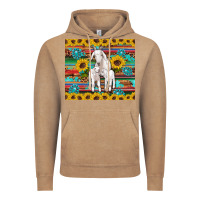 Vintage Coffee goats mom and baby sunflowers gemstones serape leopard glitter wooden Vintage Hoodie - Artiststas