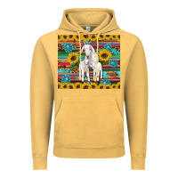 Vintage Mustard goats mom and baby sunflowers gemstones serape leopard glitter wooden Vintage Hoodie - Artiststas