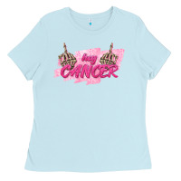 Baby Blue Hey Cancer Ladies Tee - texasbilliewilder
