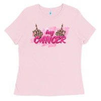 Bubblegum Pink Hey Cancer Ladies Tee - texasbilliewilder