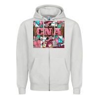 Dove Grey cna Zipper Hoodie - LillyAllenDesigns