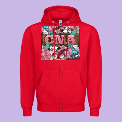 Cna Zipper Hoodie Designed By Lillyallendesigns
