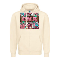 Sandshell cna Zipper Hoodie - LillyAllenDesigns