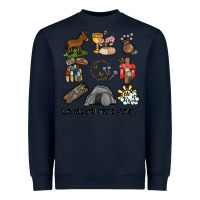 Navy let me tell you a story Heavyweight Sweatshirt - MaliasSmallBusiness