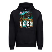 Black Easter Day Monster truck crushing eggs Urban Hoodie - OliviaCreatesArt