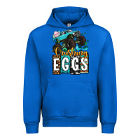 Cobalt Easter Day Monster truck crushing eggs Urban Hoodie - OliviaCreatesArt