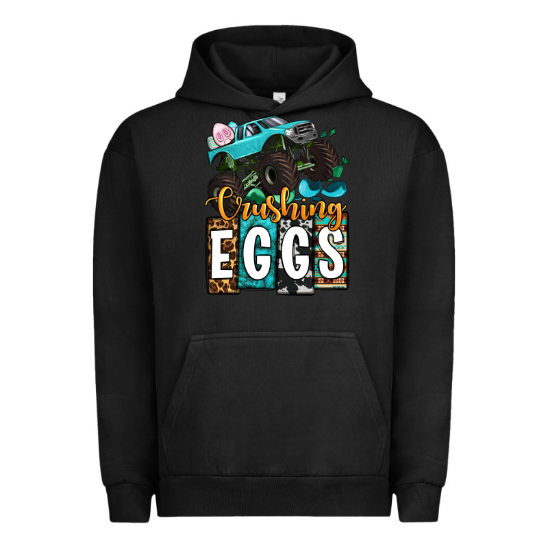 Easter Day Monster Truck Crushing Eggs Urban Hoodie by OliviaCreatesArt | Teevron