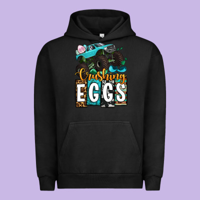 Easter Day Monster Truck Crushing Eggs Urban Hoodie Designed By Oliviacreatesart