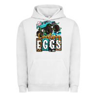 Pigment Lunar Rock Easter Day Monster truck crushing eggs Urban Hoodie - OliviaCreatesArt