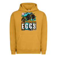 Pigment Peanut Butter Easter Day Monster truck crushing eggs Urban Hoodie - OliviaCreatesArt