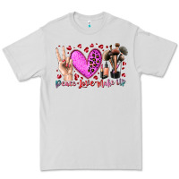 Dove Grey peace love makeup Premium Tee - RacoonDesign