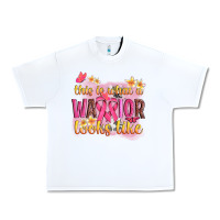 White this is what a warrior looks like Urban Heavy Tee - NancyCooperArtShop