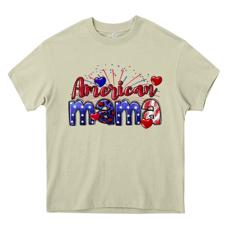 American Mama 4th Of July Heavy Core Tee by CowGirlArtShop | Teevron