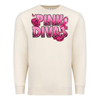 Sandshell Pink Divas Breast Cancer Premium Sweatshirt - NancyCooperArtShop