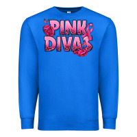 True Royal Pink Divas Breast Cancer Premium Sweatshirt - NancyCooperArtShop
