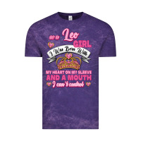 As A Leo Girl I Was Born With My Heart On My Sleeve And A Mouth Vintage Tee | Teevron