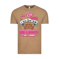 Vintage Coffee As A Leo Girl I Was Born With My Heart On My Sleeve And A Mouth Vintage Tee - Jasminsmagicworld