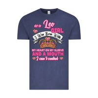 Vintage Denim As A Leo Girl I Was Born With My Heart On My Sleeve And A Mouth Vintage Tee - Jasminsmagicworld