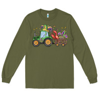 Army Green mardi gras tractor Long Sleeve Tee - MaliasSmallBusiness