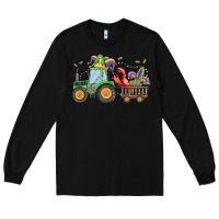 Black mardi gras tractor Long Sleeve Tee - MaliasSmallBusiness