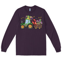 Plum mardi gras tractor Long Sleeve Tee - MaliasSmallBusiness
