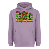 Lavender With God All Things Are Possible Mexico Heavyweight Hoodie - texasbilliewilder