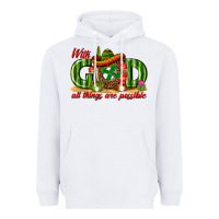 White With God All Things Are Possible Mexico Heavyweight Hoodie - texasbilliewilder
