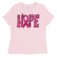 Bubblegum Pink Hope Breast Cancer Ladies Tee - texasbilliewilder