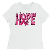 White Hope Breast Cancer Ladies Tee - texasbilliewilder