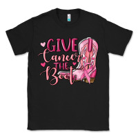 Black give cancer the boot Classic Tee - MaliasSmallBusiness