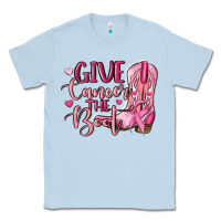 Dusty Blue give cancer the boot Classic Tee - MaliasSmallBusiness