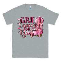 Heather Grey give cancer the boot Classic Tee - MaliasSmallBusiness